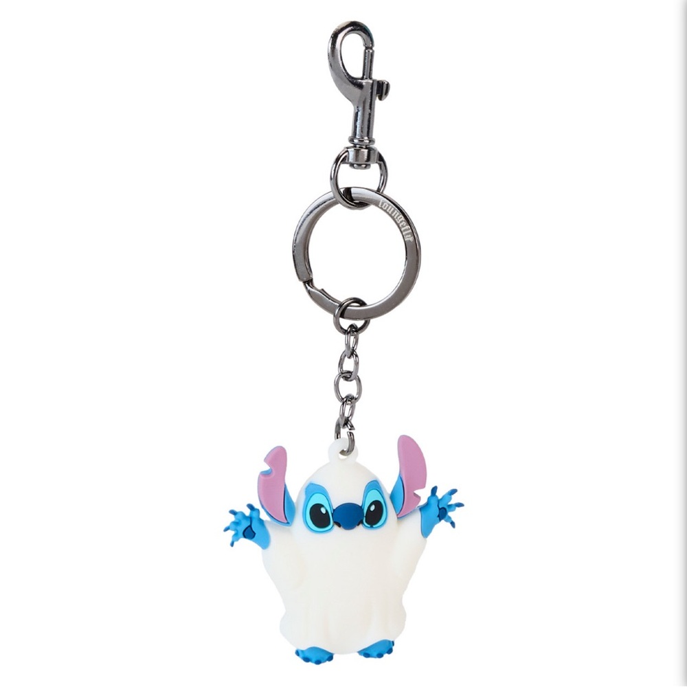 NWT. Loungefly Disney Stitch Ghost Glow In The Dark 3D Molded Keychain. 2.5”H